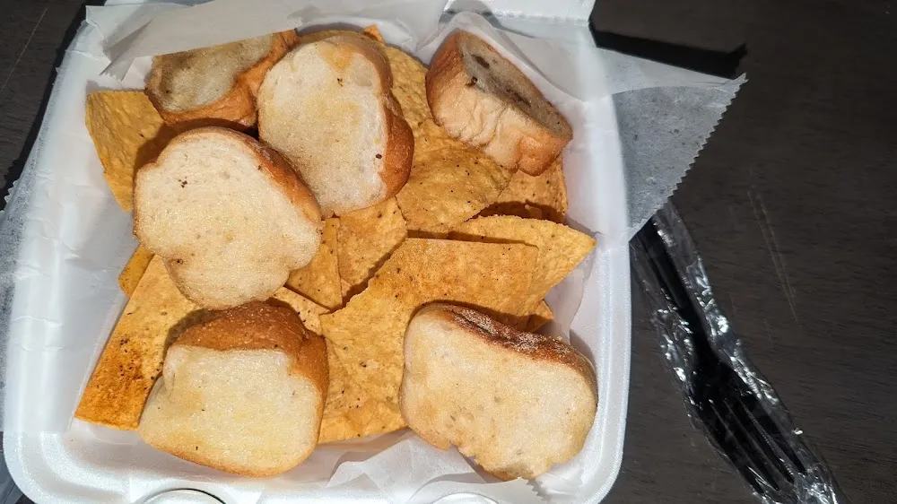 French Bread and Spicy Tortilla Chips